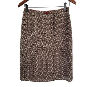 Y2k Vintage Vise Versa Floral Brown Skirt size 5/6